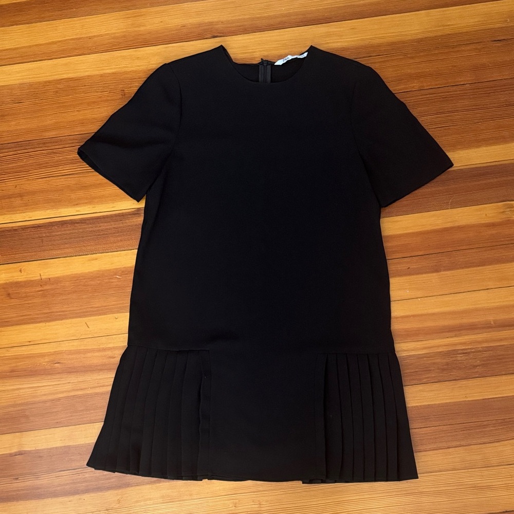 Zara Black Short Sleeve Dress